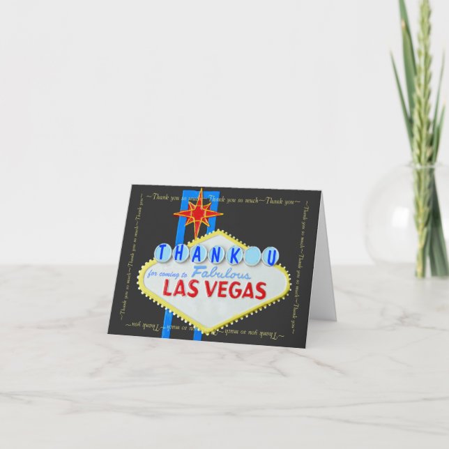 Notes de Merci de Las Vegas (Devant)