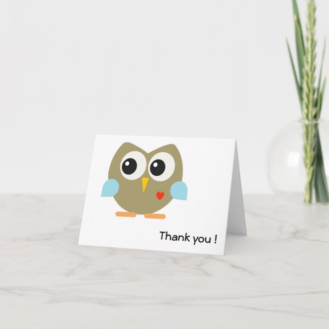 Notes de Merci d'Owliver (Devant)