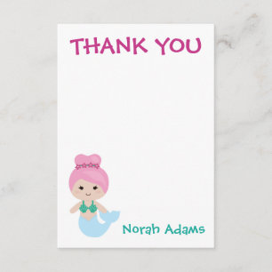 Notes de Merci personnalisées par partie mignonne