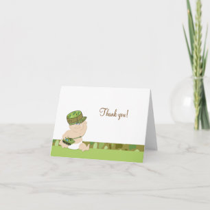 Notes de Merci pliées par militaires de bébé