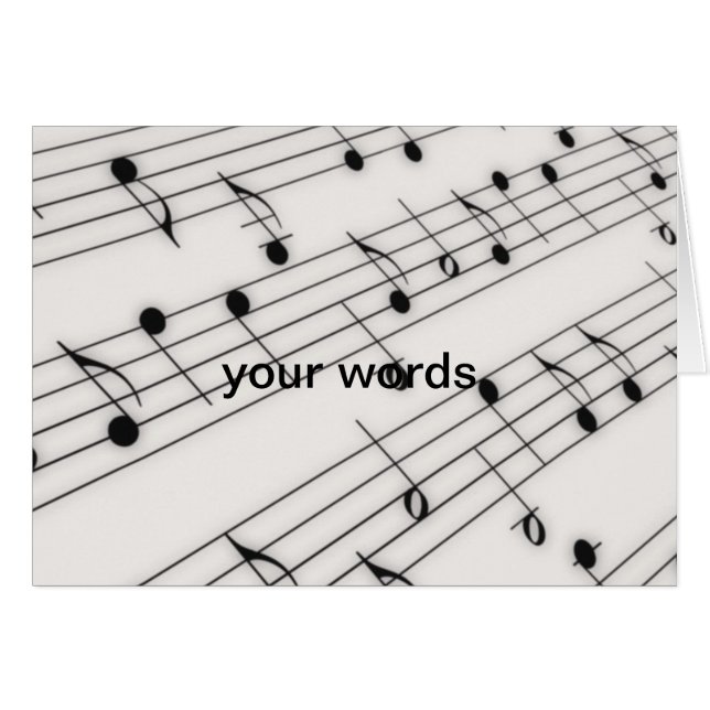 Notes de musique (Devant horizontal)