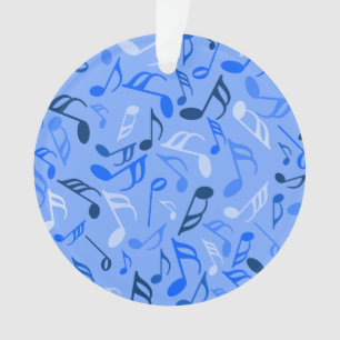 Notes de musique bleu