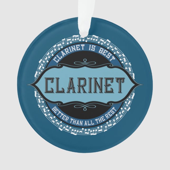 Notes de musique Clarinet Cercle (devant)