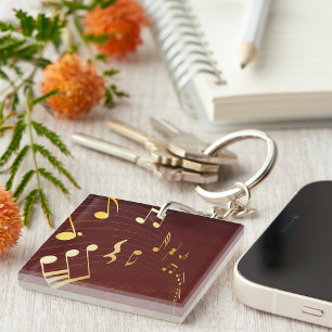 Notes de musique élégantes en or