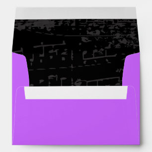 Notes de musique Enveloppe d'invitation Bat mitzva