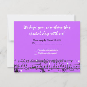 Notes de musique Stars Bat mitzvah Invitation RÉPO