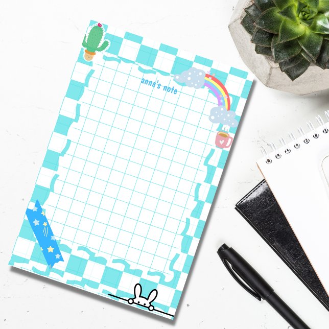 notes de post-it bleues personnalisées (Créateur téléchargé)