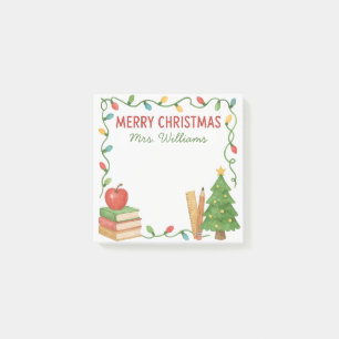 Notes de post-it collantes pour Noël de l'enseigna