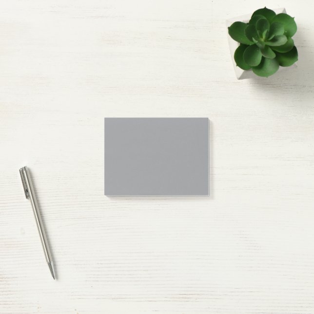 Notes de post-it couleur grise solide (Bureau)