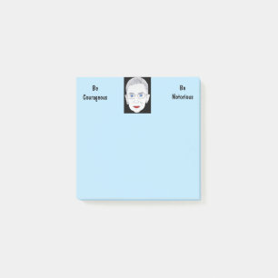 Notes de post-it courageuses de RBG
