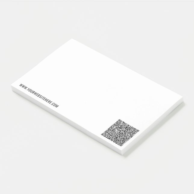 Notes de Post-it® d'affaires à code QR personnalis (Incliné)