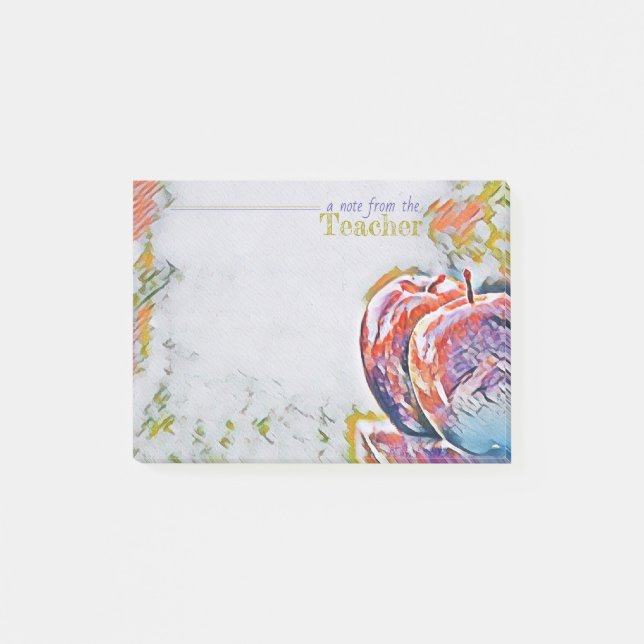 Notes de post-it d'aujourd'hui de professeur (Devant)