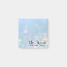 Notes de post-it de Bokeh (bleues)