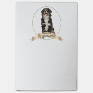 Notes de post-it de chien de Bernese Mt.