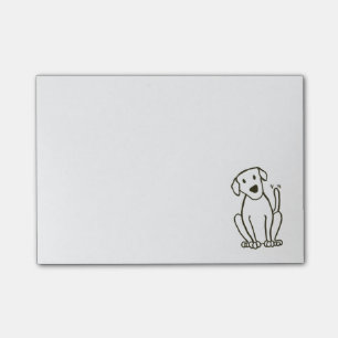 Notes de post-it de chien de Labrador