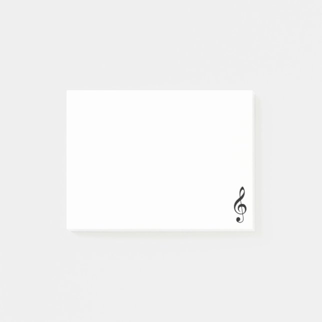 Notes de post-it de clef triple (Devant)