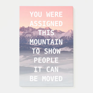Notes de post-it de collection de montagne