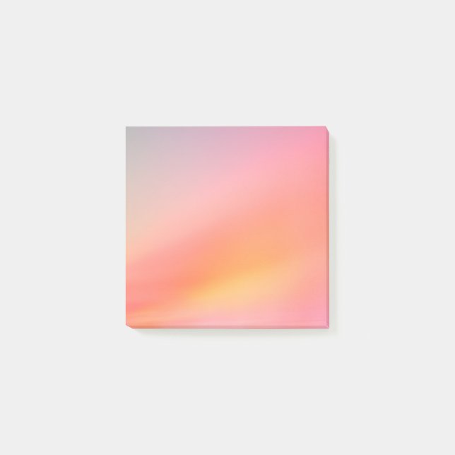 Notes de post-it de dégradé de coucher de soleil - (Devant)