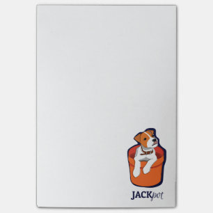 Notes de post-it de Jack Russell Terrier de gros