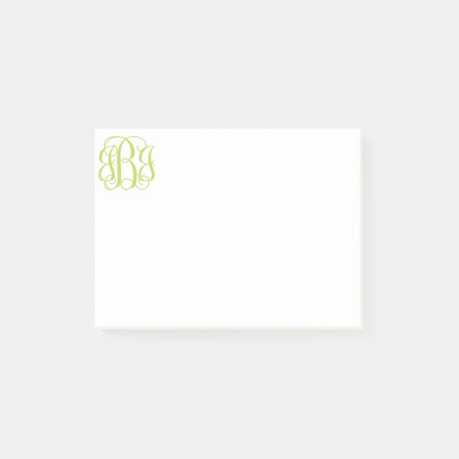 Notes de post-it de monogramme (Devant)