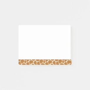 Notes de post-it de motif de girafe