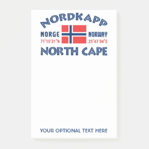 Notes de post-it de NORDKAPP Norvège