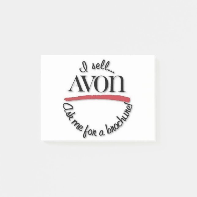 Notes de post-it de représentant d'Avon (Devant)