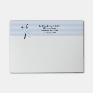 Notes de post-it dentaires de bureau