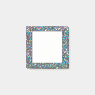 Notes de post-it d'étoiles d'étincelles