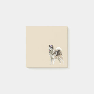 Notes de post-it enrouées d'art de chien