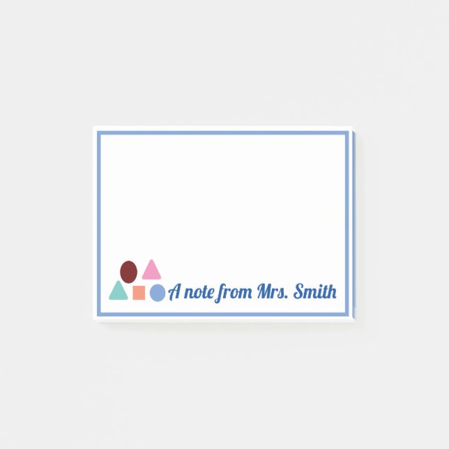 Notes de post-it MATH PERSONNALISÉES (Devant)