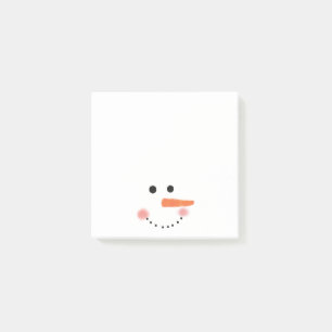 Notes de post-it mignonnes de visage de bonhomme