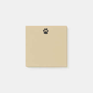 Notes de post-it mignonnes d'empreinte de patte