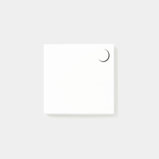 Notes de post-it minimalistes du croissant lunaire