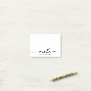 Notes de post-it minimalistes du script de note