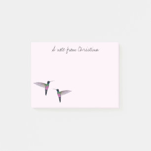 Notes de post-it personnalisées pour les colibris