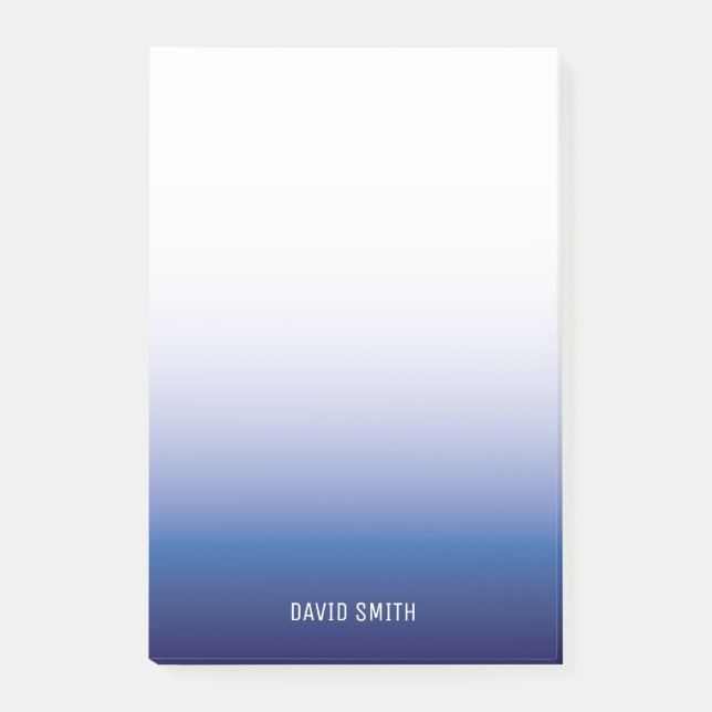 Notes de post-it sur le nom personnalisé de Navy B (Devant)