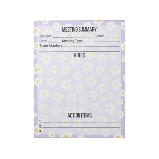 Notes de réunion/Sommaire du Bloc-notes - Daisée