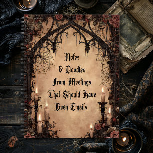 Notes & Doodles Dark Gothic Notebook