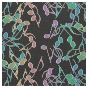 Notes for Days Musical Notes Pattern 2 Fabric