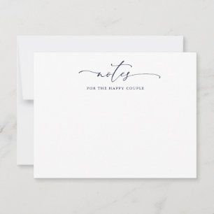 Notes for the Couple Wedding Advice Card