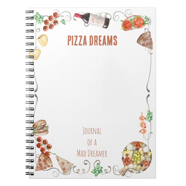 Notes from a Pizza Dream Notebook (Front)