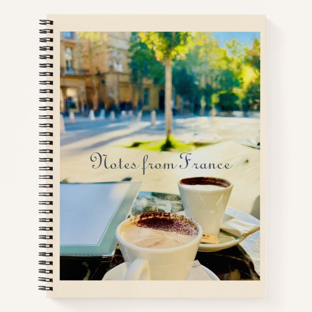Notes from France  Notebook (Front)