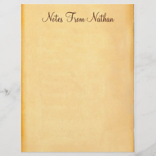 Notes From... Old Paper Letterhead Stationery