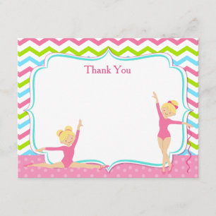Notes gymnastiques de Merci d'anniversaire
