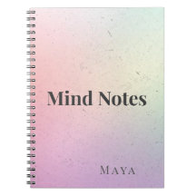 Notes mentales Cahier minimaliste