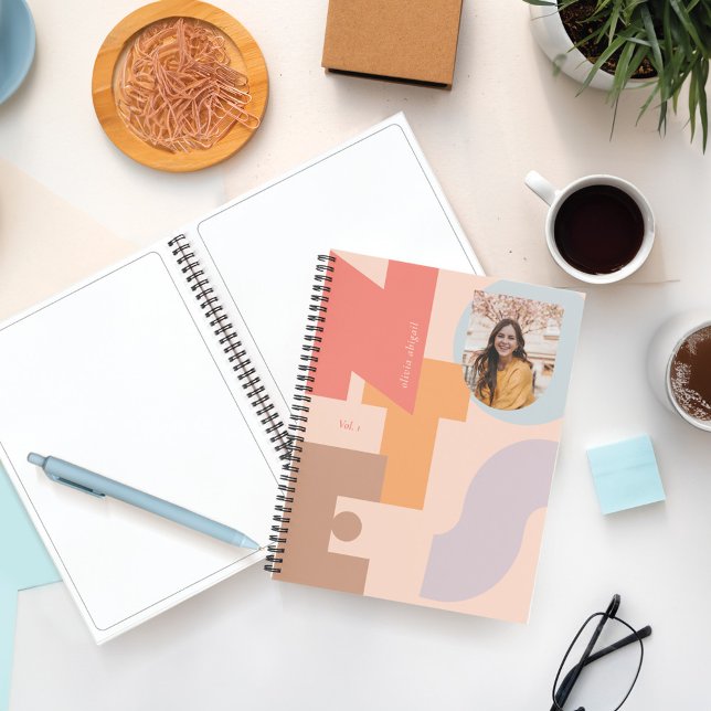 Notes Modern Bold Letters Personalized Name Photo Notebook (Notes Modern Bold Letters Personalized Name Photo Notebook)