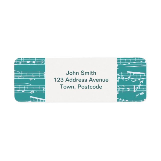 Notes musicales Aqua Blue (Devant)