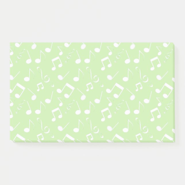 Notes musicales blanches Design Post-It Notes (Devant)