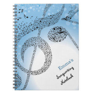 Notes musicales composant le carnet